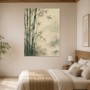 Bambus im Nebel als Wandbild oder Leinwand