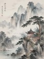Chinesische Berglandschaft als Wandbild oder Kunstdruck