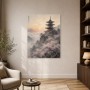 Japanische Pagode im Morgenlicht, Wandbild oder Fine Art Print