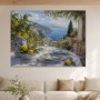 Mediterrane Küstenidylle als Wandbild oder Kunstdruck