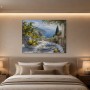 Mediterrane Küstenidylle als Wandbild oder Kunstdruck