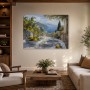 Mediterrane Küstenidylle als Wandbild oder Kunstdruck