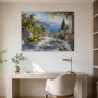 Mediterrane Küstenidylle als Wandbild oder Kunstdruck