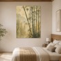 Bambuswald im Morgenlicht als Leinwand oder Kunstdruck