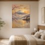 Fuji im Morgenlicht, Leinwand oder Kunstdruck mit Kirschblüten