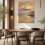 Fuji im Morgenlicht, Leinwand oder Kunstdruck mit Kirschblüten