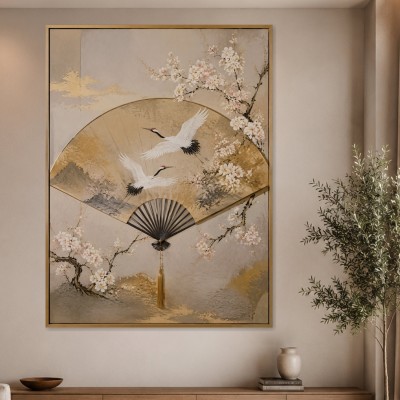 Japanische Eleganz mit Acrylbild und Kunstdruck