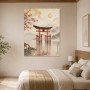 Japanisches Torii bei Nebel als Leinwand oder Fine Art Print
