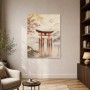 Japanisches Torii bei Nebel als Leinwand oder Fine Art Print