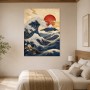 Japanische Wellen und Fuji als Fine Art Print oder Leinwand