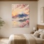 Japansche Berglandschaft mit Kirschblüten, Wandbild oder Fine Art Print