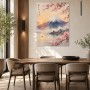 Japansche Berglandschaft mit Kirschblüten, Wandbild oder Fine Art Print