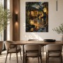 Japanischer Garten bei Nacht als Leinwandbild oder Acrylbild