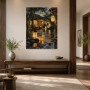 Japanischer Garten bei Nacht als Leinwandbild oder Acrylbild