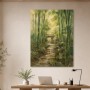Bambusgarten im Morgenlicht, Wandbild oder Fine Art Print