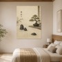 Zen Garten mit Bonsai als Wandbild oder Fine Art Print
