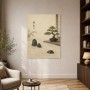 Zen Garten mit Bonsai als Wandbild oder Fine Art Print