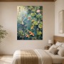 Koi im Teich, Leinwand oder Poster mit japanischer Ruhe