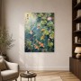 Koi im Teich, Leinwand oder Poster mit japanischer Ruhe
