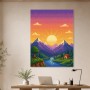 Pixel-Sonnenuntergang als Modernes Wandbild oder Kunstdruck