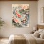Koi im Wasserkreis, Wandbild oder Fine Art Print mit Lotusblüten