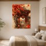 Herbstlicher Tempelpfad als Kunstdruck und Wandbild mit japanischer Ruhe