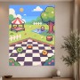 Pixel Garten mit Picnic Szene als Wandbild oder Kunstdruck