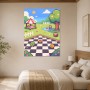 Pixel Garten mit Picnic Szene als Wandbild oder Kunstdruck
