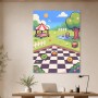 Pixel Garten mit Picnic Szene als Wandbild oder Kunstdruck