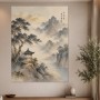Japanische Berglandschaft als Kunstdruck und Gallery Leinwand