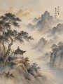 Japanische Berglandschaft als Kunstdruck und Gallery Leinwand