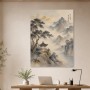 Japanische Berglandschaft als Kunstdruck und Gallery Leinwand