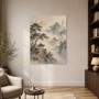 Japanische Berglandschaft als Kunstdruck und Gallery Leinwand