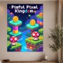 Piaful Pixel Kingdom als Modernes Wandbild oder Poster