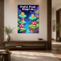 Piaful Pixel Kingdom als Modernes Wandbild oder Poster