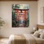 Torii-Pfad im Wald als Leinwandbild oder Kunstdruck