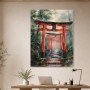 Torii-Pfad im Wald als Leinwandbild oder Kunstdruck