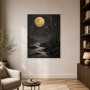 Mondnacht am Fluss, Fine Art Print oder Acrylbild