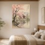 Kirschblüten am Tempel, Kunstdruck oder Gallery Print