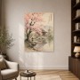 Kirschblüten am Tempel, Kunstdruck oder Gallery Print