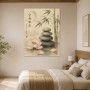 Zen Lotus mit Bambus, Wandbild oder Kunstdruck