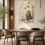 Zen Lotus mit Bambus, Wandbild oder Kunstdruck