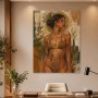 Ästhetisches Porträt als Leinwand oder Poster mit botanischer Symbolik