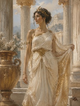 Elegante Göttin als Fine Art Print und Wandbild