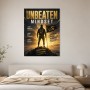 Unbeaten Mindset als Leinwand oder Poster für starke Räume