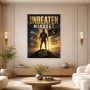 Unbeaten Mindset als Leinwand oder Poster für starke Räume