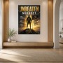 Unbeaten Mindset als Leinwand oder Poster für starke Räume