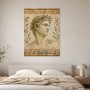 Antike Statue mit Lorbeerkranz als Kunstdruck und Wandbild