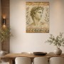 Antike Statue mit Lorbeerkranz als Kunstdruck und Wandbild