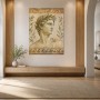 Antike Statue mit Lorbeerkranz als Kunstdruck und Wandbild